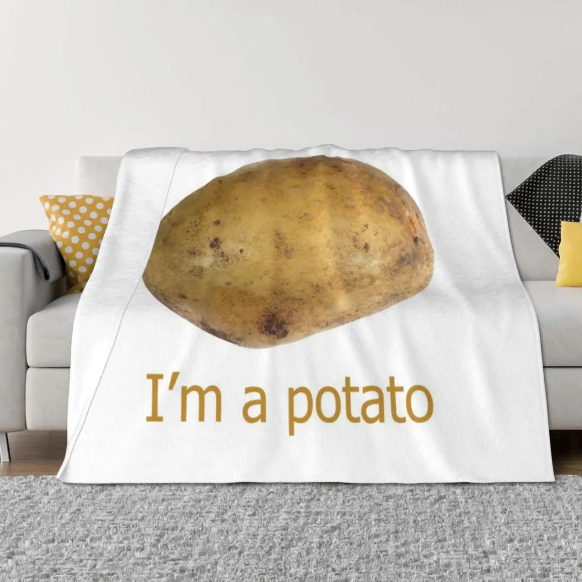 

I'm a potato Throw Blanket Beautifuls Nap Summer Blankets