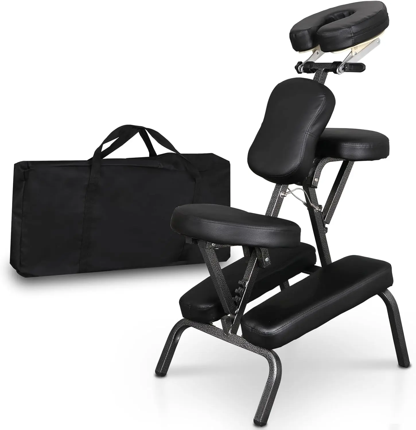 

Портативное массажное кресло HomGarden, складное, для салонов, с регулируемой подставкой для лица, подушкой высокой плотности, для путешествий, тату-салонов, спа-процедур