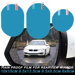 2PC Rainproof Film Sticker Car Rearview Mirror Protective Rain Proof Anti Fog Waterproof Stickers Car Window Transparent Sticker