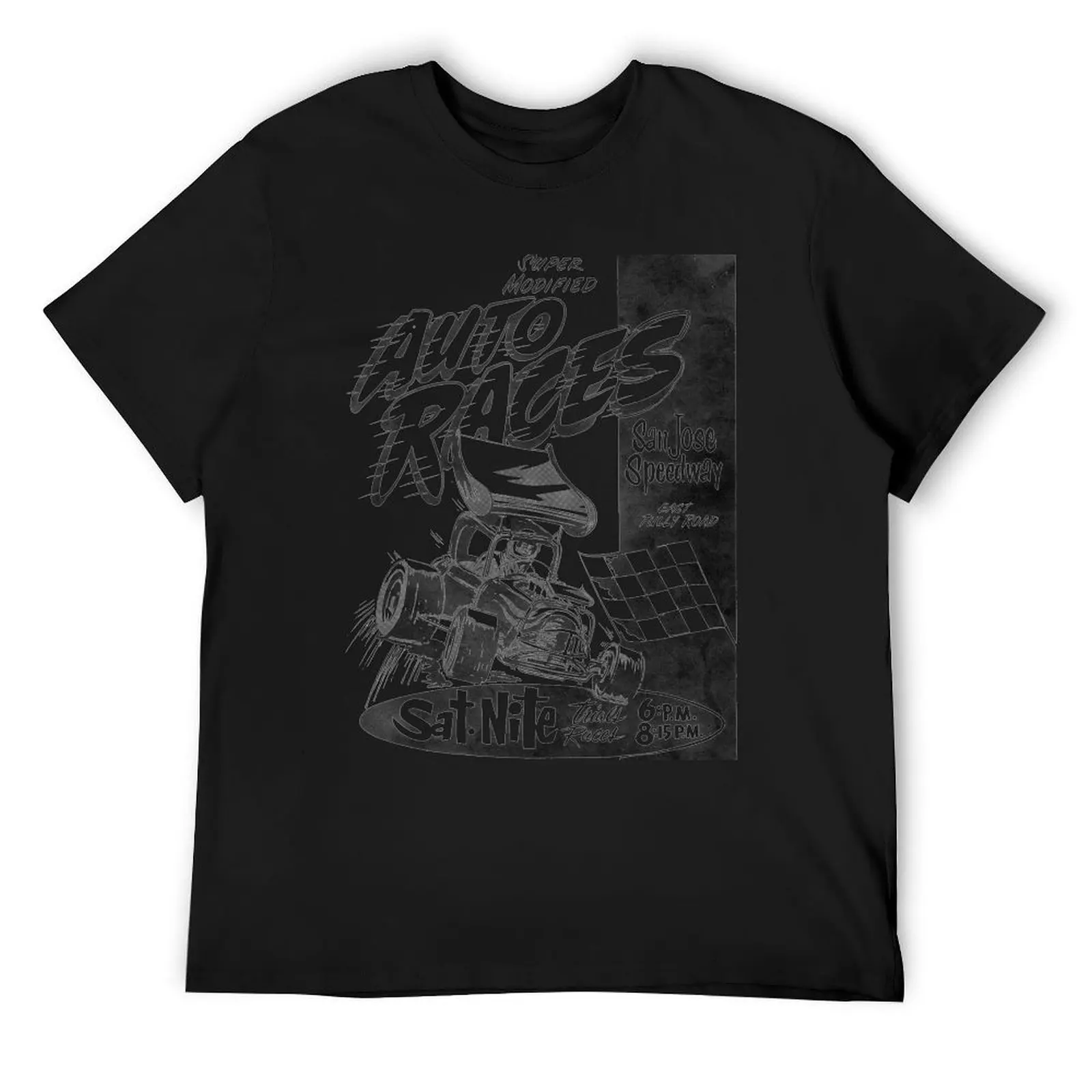 

San Jose Speedway T-Shirt heavyweights summer top black t shirts for men