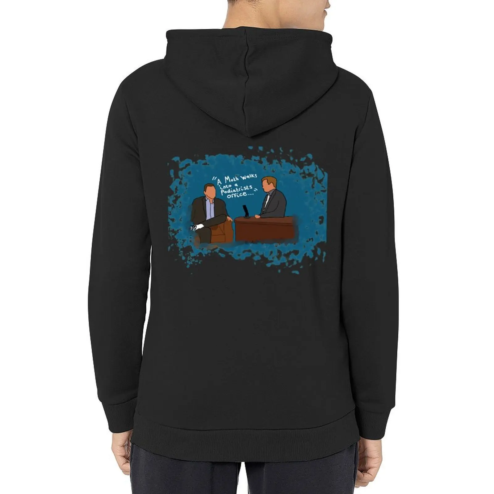 

Norm Macdonald Moth Joke Hoodie mens clothing hooded shirt men's clothes men clothing tracksuit men
