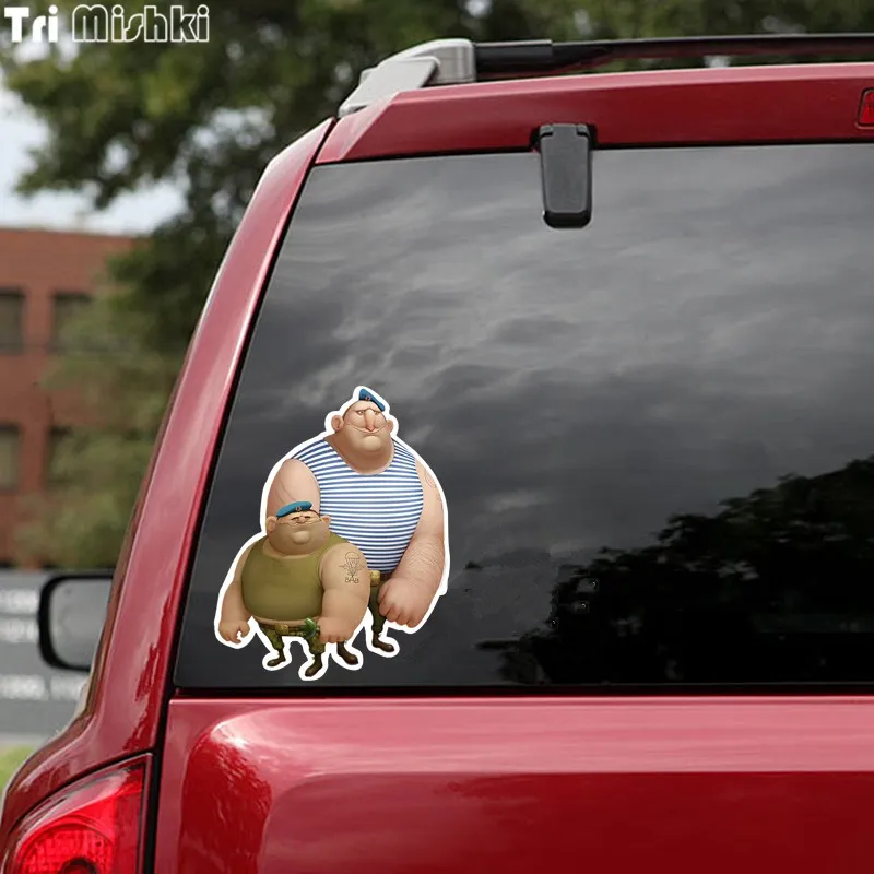 Tri Mishki TRL130 14x17.5cm VDV Officers colorful car sticker PVC stickers auto automobile decals