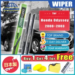 For Honda Odyssey 2000~2003 MK2 RA6 RA8 RA9 2002 Key Case Car Front Wiper Blades Brushes Windscreen Windshield Accessorie 24