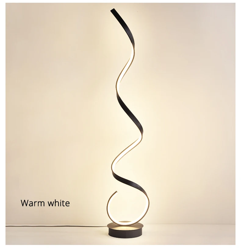 Villa Hotel Post-modern Spiral Design Luxury Vertical Led Indoor Floor Lamp