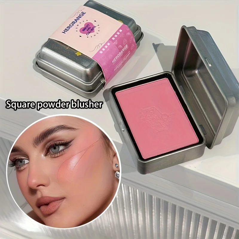 Herorange 6 Farben Eisenbox Rouge-Palette Matt und Fein Schimmernd Niedrige Farbsättigung Wasserfest Langanhaltend Einfach Aufzutragen – Detail 2