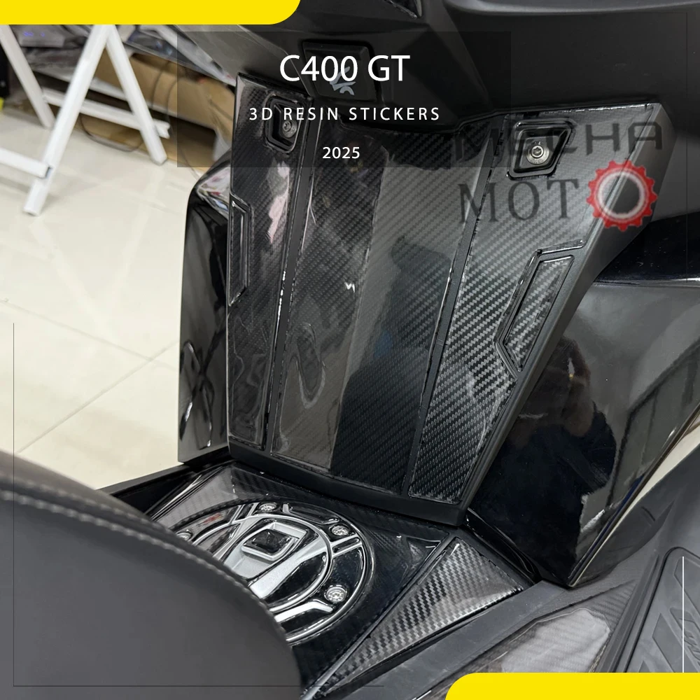 

Для C400 GT C400GT 2025 2022 2023 2024 2021 аксессуары для мотоциклов 3D эпоксидная наклейка Защитная наклейка на топливный бак
