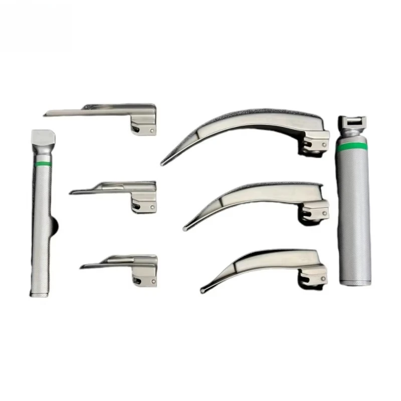 High Performance Veterinary Fiber Optic Laryngoscope for Animal Airway Examination and Clinical Intubation Surgery