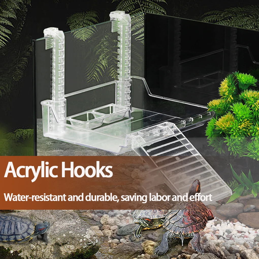 

Подвесная солнечная платформа для черепах, плавающая платформа, прозрачные аксессуары для аквариумных водных черепах M