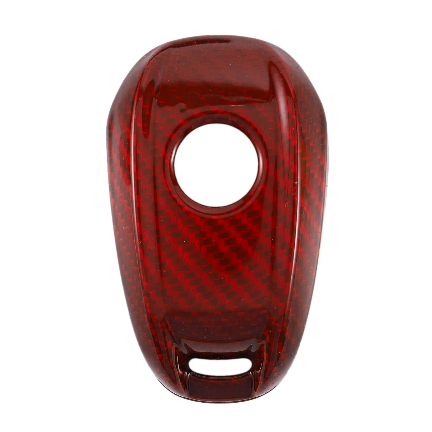 Red Real Carbon Fiber Case Remote Fob Key Cover Fit for Alfa Romeo Giulia