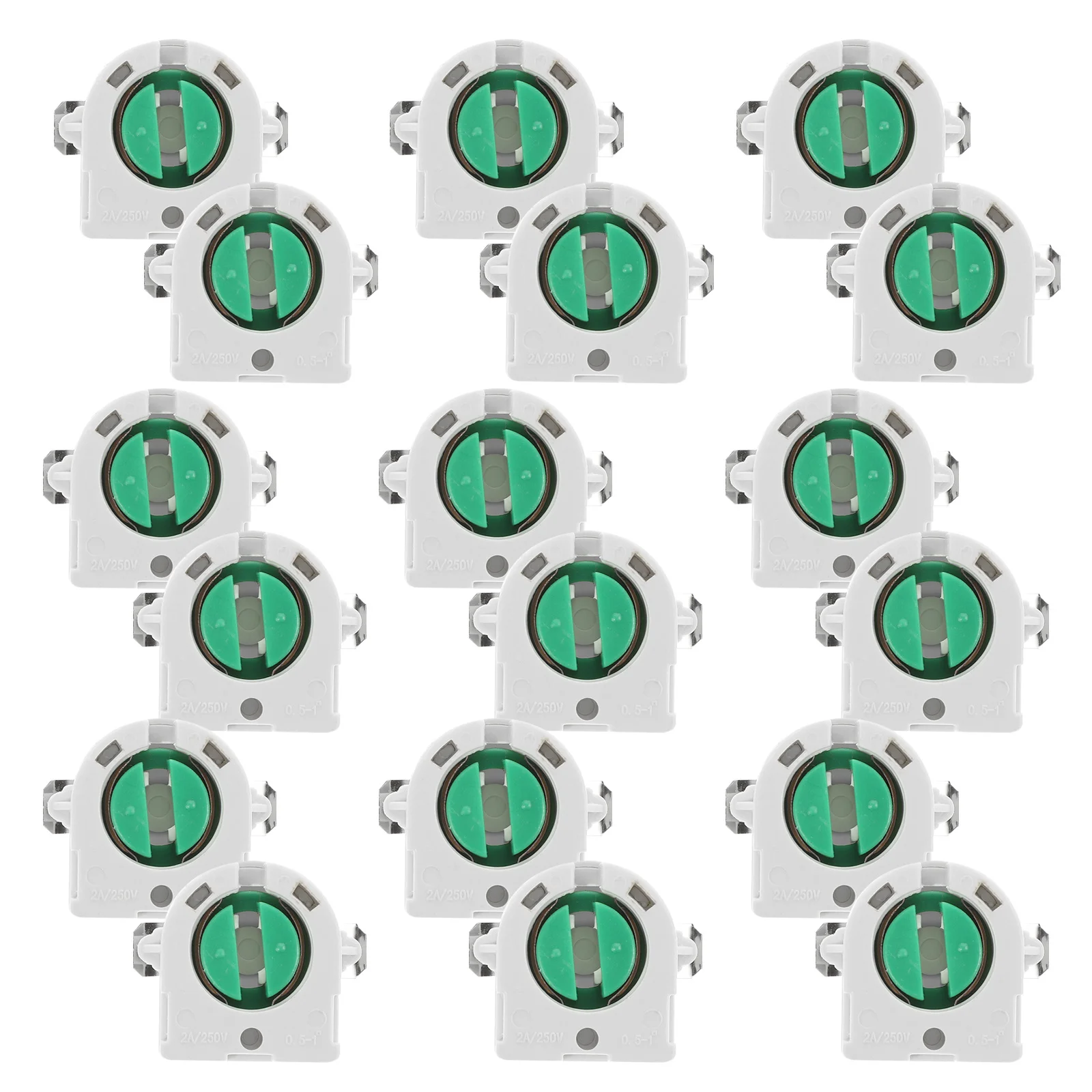 

20pcs Tube Tombstone Lamp Socket Light Holder Replacement Durable Easy Installation Reusable Indoor Outdoor Light Bulb