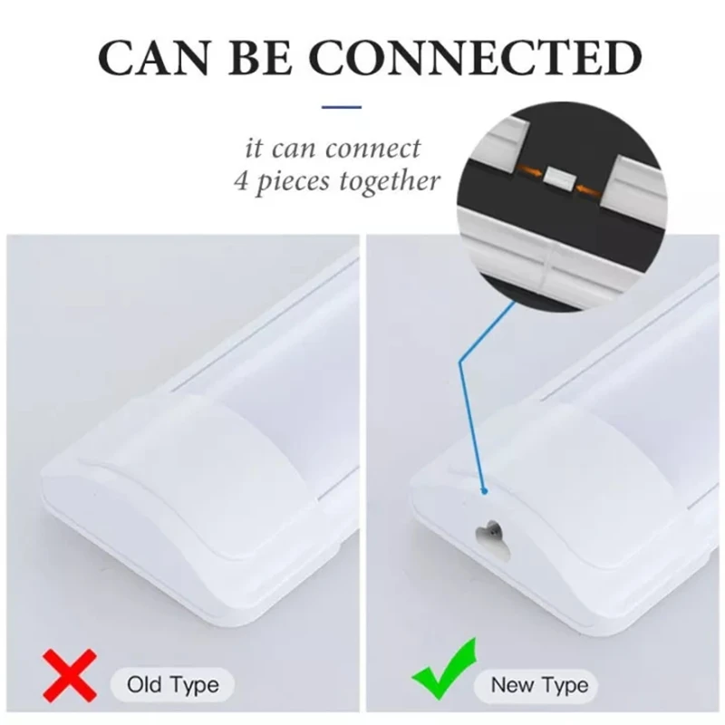 شريط إضاءة أنبوبي ليد لتحت الخزانة ، شريط إضاءة ، مصباح حائط ، تركيبات للمطبخ ، غرفة النوم ، 85 فولت-7.5 V ، 50 ks ، T5, T8 #4