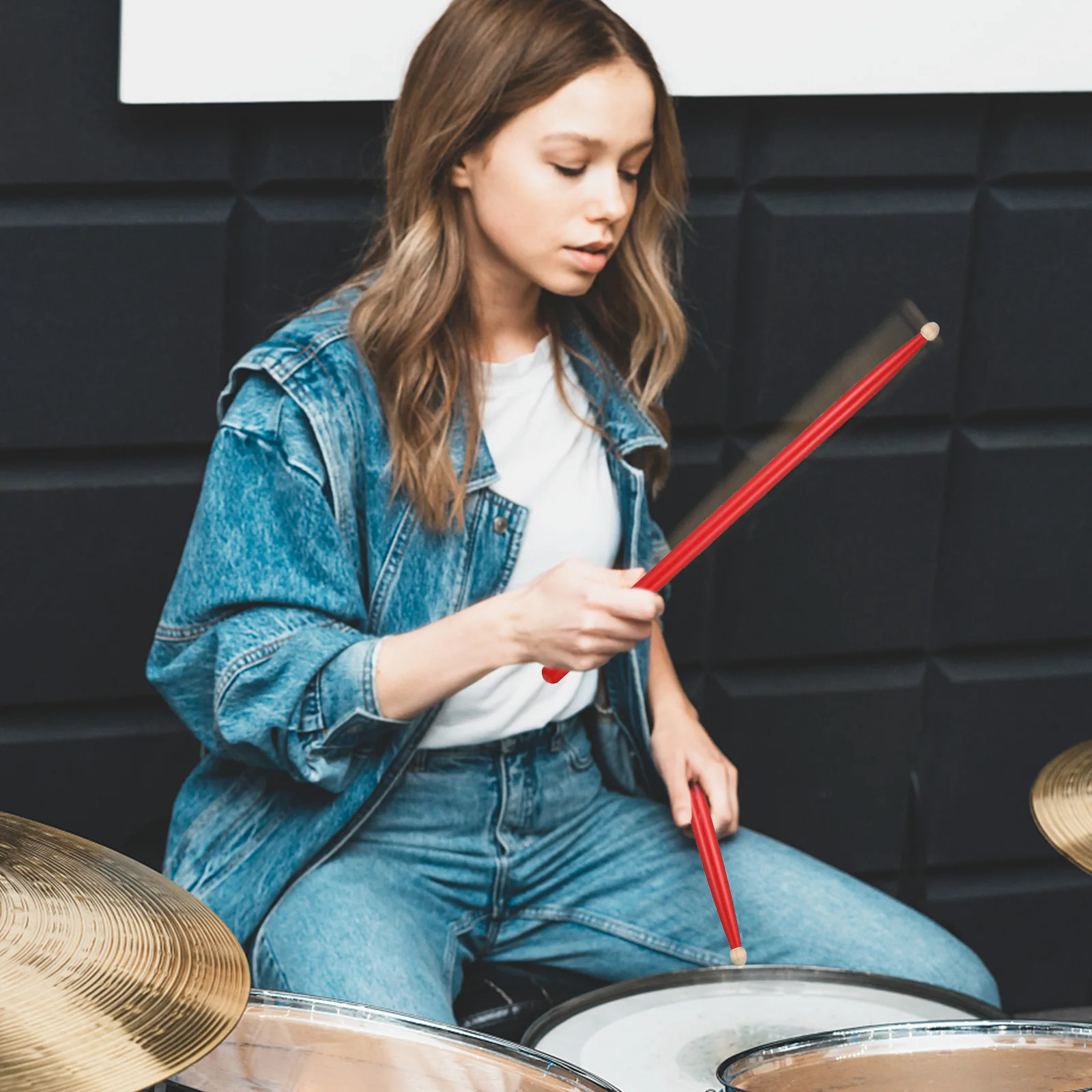 4Pairs Premium Maple Drumsticks Exquisite Technology Quick Resilience Improved Control Practice Sticks for Adults