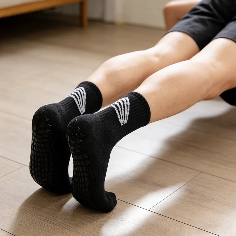 جوارب تزلج للرجال والنساء غير قابلة للانزلاق، جوارب رياضية لكرة القدم وكرة السلة وركوب الدراجات والجري والمشي لمسافات طويلة والتنس #6