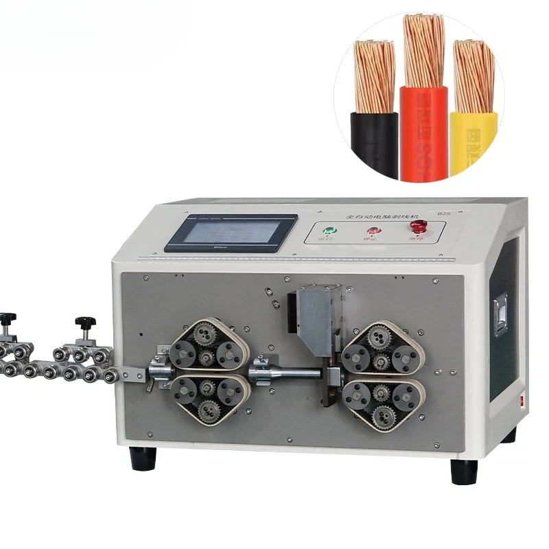 EW-3025+ Factory Direct Universal Belt Feed Wire Processing Machine Cable Cut Strip Machine for Cable Manufacturing Equipment