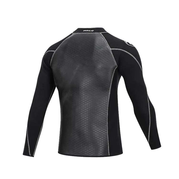 Hisea Men's Top wetsuit jackets pants 2mm neoprene long sleeve swimsuit surfing