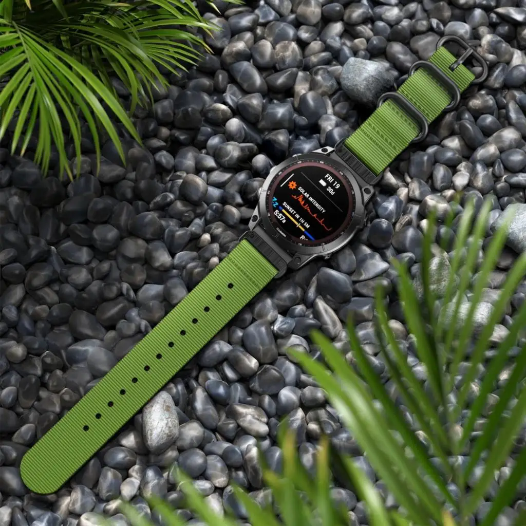 Inteligentny zegarek 22 26mm opaska do szybkiego zwalniania dla Garmin Fenix 6x6pro nylonowy pasek na rękę paski bransoletki Correa 7x5 5x5 Epix