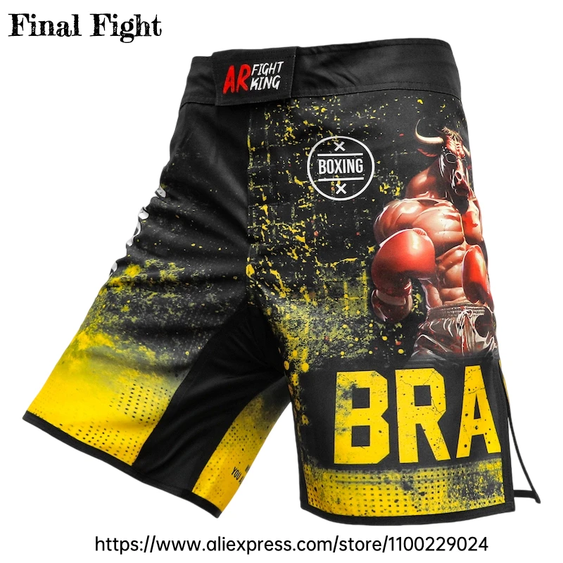 MMA BJJ قميص ضغط قصير الأكمام للرجال مختلط فنون الدفاع عن النفس جيو جيتسو السراويل 2 قطعة لا جي كيك بوكسينغ تصارع الملاكمة الصالة الرياضية مجموعة #4