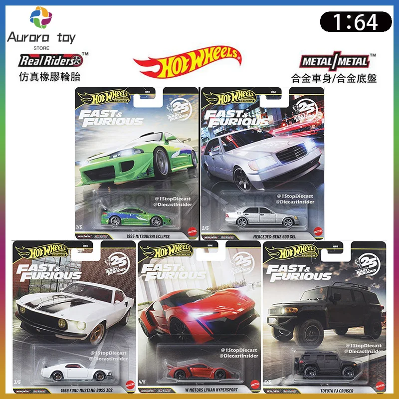 

Новые Hot Wheels 1:64 модель автомобилей Fast & Furious Mitsubishi Benz Toyota Ford Mustang из сплава, модель автомобиля на заказ, коллекционные игрушки, подарки
