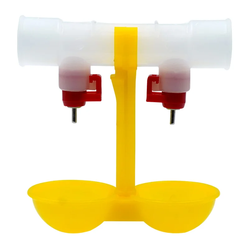 5 Pcs Chicken Drinking Fountain Double Hanging Cup Ball Nipple Drinkers 25mm Chicken Equipment Wholesale Quail Feeders