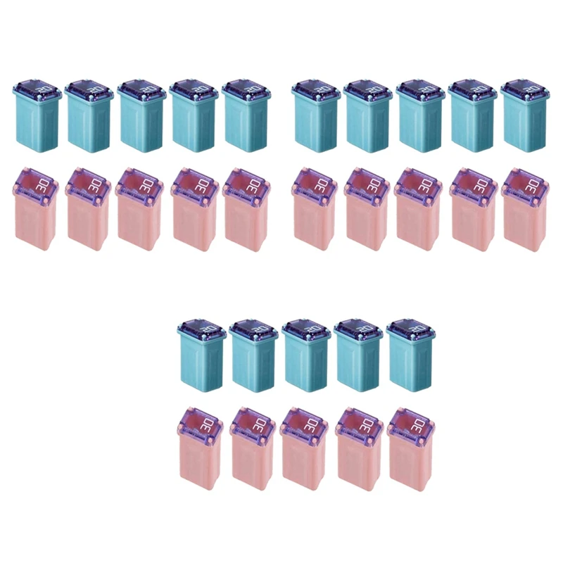 30 PCS Of 20Amp 30Amp Miniature Box Fuses FMM MCASE Type FMM Maxi Fuses (