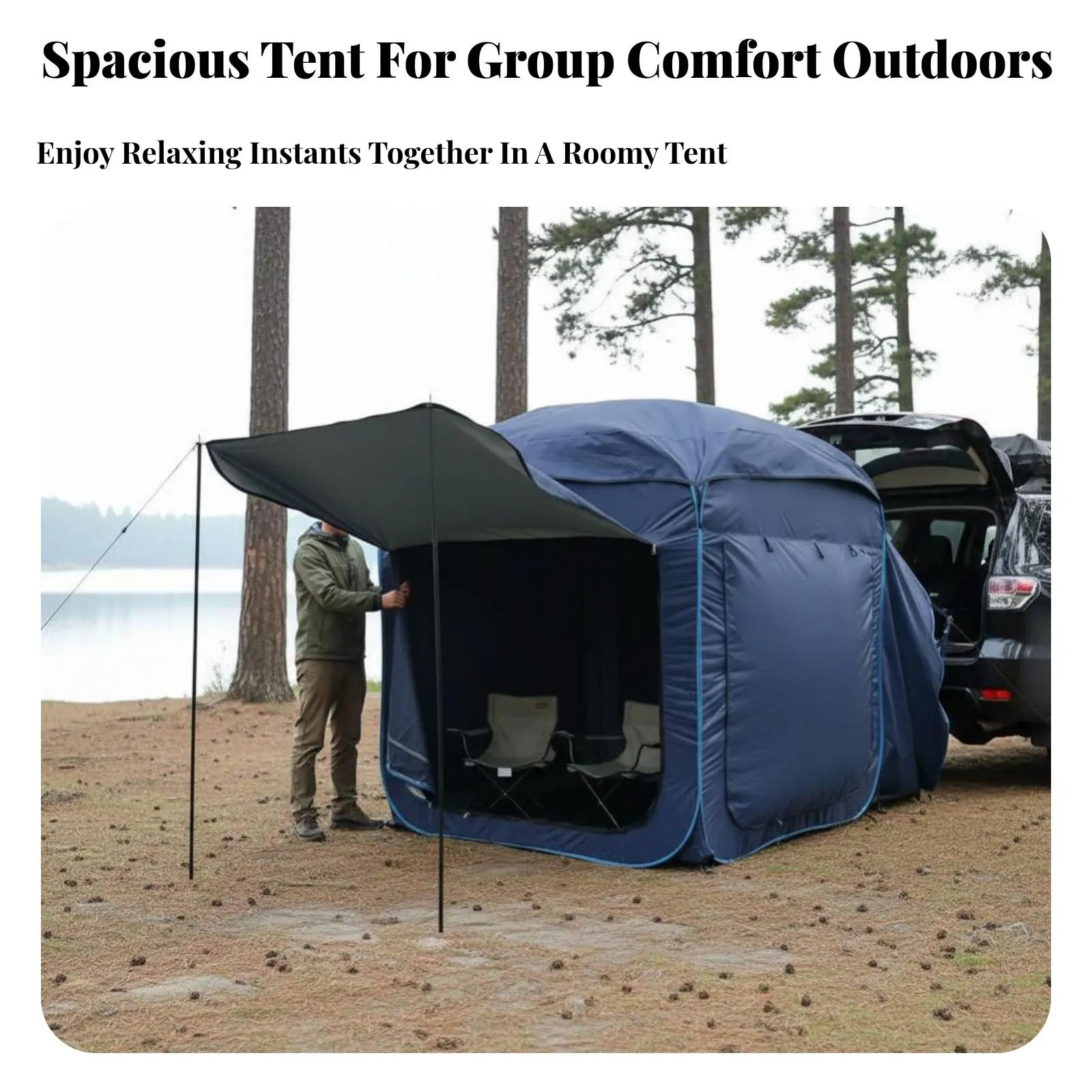 

Automatic Car Tail Tent, SUV Rear Trunk Waterproof Awning, Outdoor Camping Shelter