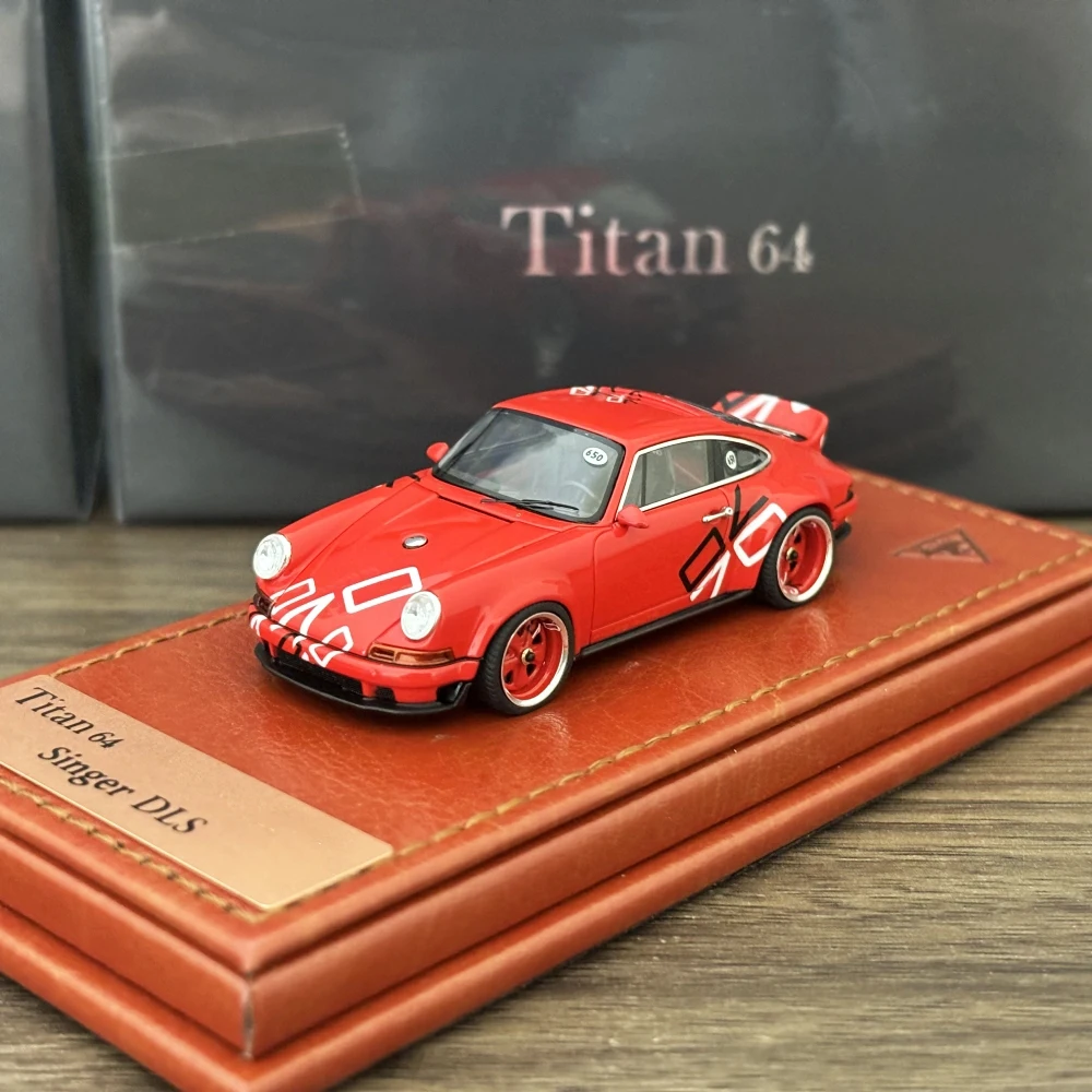 Make Up TIAN64 1/64 Singer DLS Goodwood Festival of Speed 2018 Bright Red Color Resin Model Car In 2024