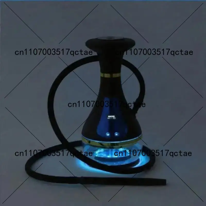 [Arab style, electronic hookah, portable rechargeable LED power display, carbon-free, party trend single product