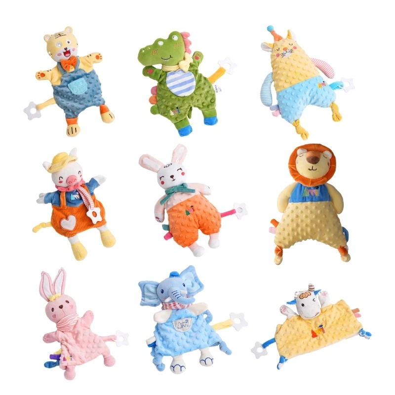 

Cartoon Animal Pacifying Toy Soft & Safe Pacifying Education Toy for Infant