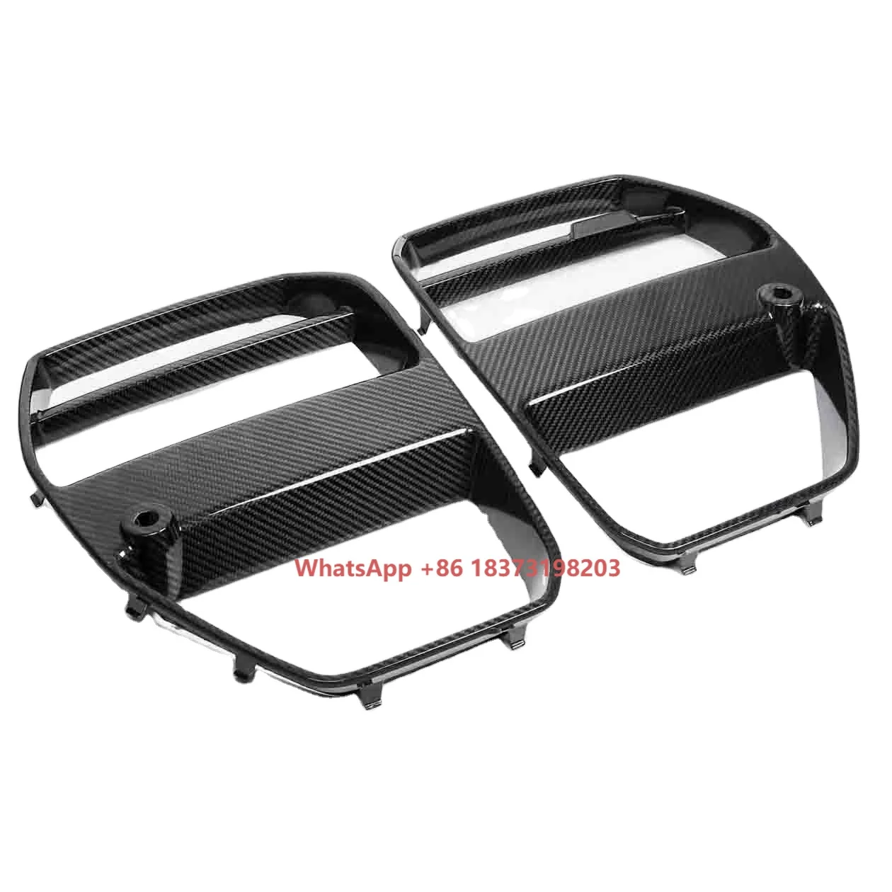 

Для M3 G80 G82 G83 M4 Передняя решетка из углеродного волокна Сухой карбоновый передний бампер Решетка почек Автомобильная часть V Style 2021+