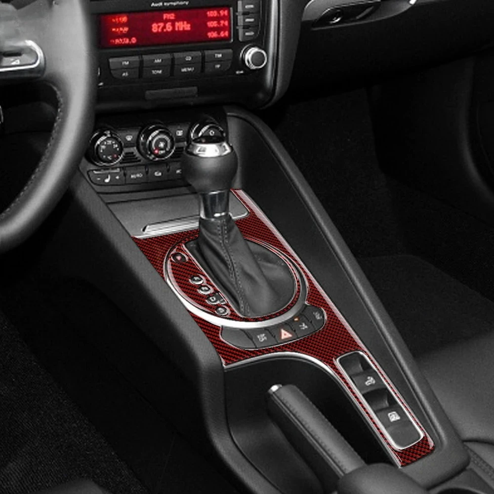 

Для Audi TT 2007-2014 TT8J: накладка на панель переключения передач из настоящего карбона, декоративная отделка центральной консоли, аксессуары для стайлинга автомобиля