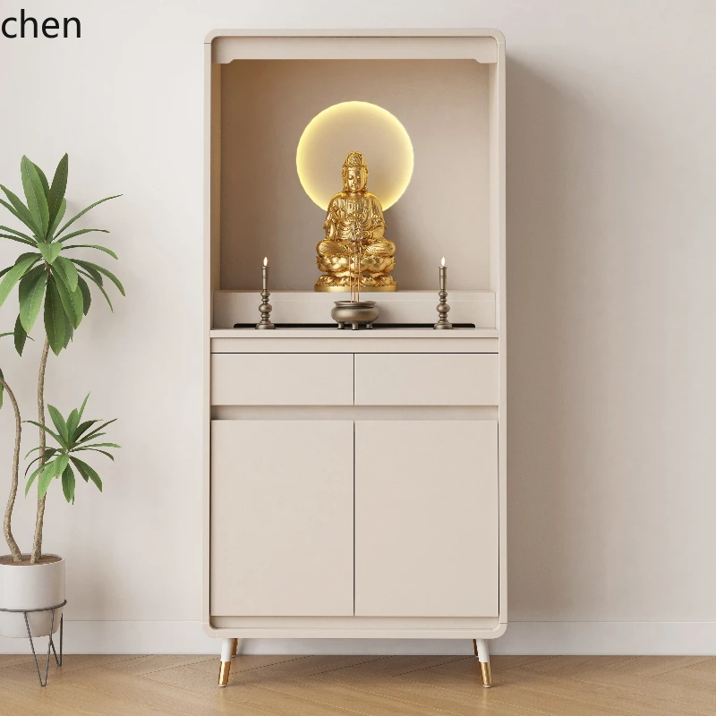 

HSN God of Wealth Shrine Standing Cabinet Offering Table Shrine Cabinet God of Wealth Cabinet Incense Table