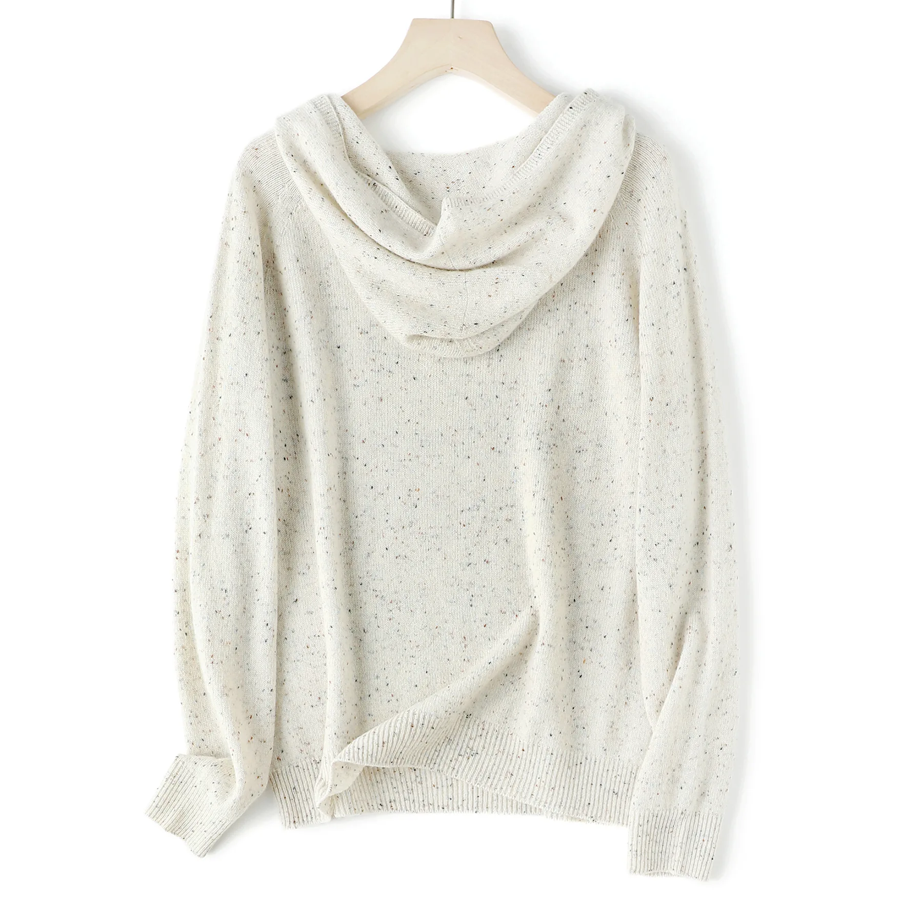 เสื้อสเวตเตอร์ขนแกะแท้ 100% รุ่น Winsleter ดีไซน์หรูหรา มีฮู้ด แขนยาว แฟชั่นผู้หญิง สไตล์ลำลอง ถักไร้รอยต่อ คอลเลคชั่นฤดูใบไม้ร่วง 2025 รุ่น T5O805CC