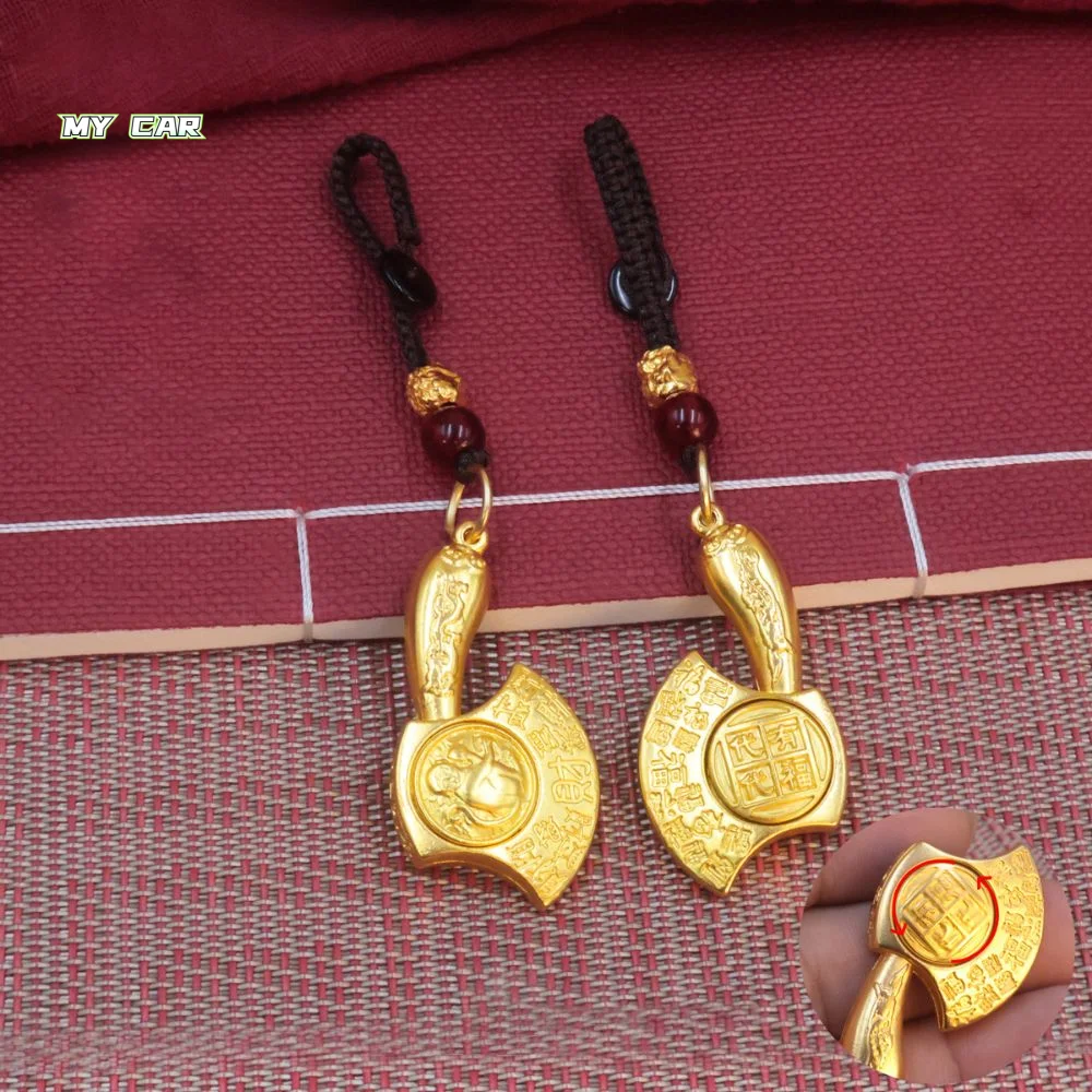 

Creative Chinese Style Zodiac Keychain Lucky Exquisite Car Key Ring Pendant Gold Bag Hanging Backpack