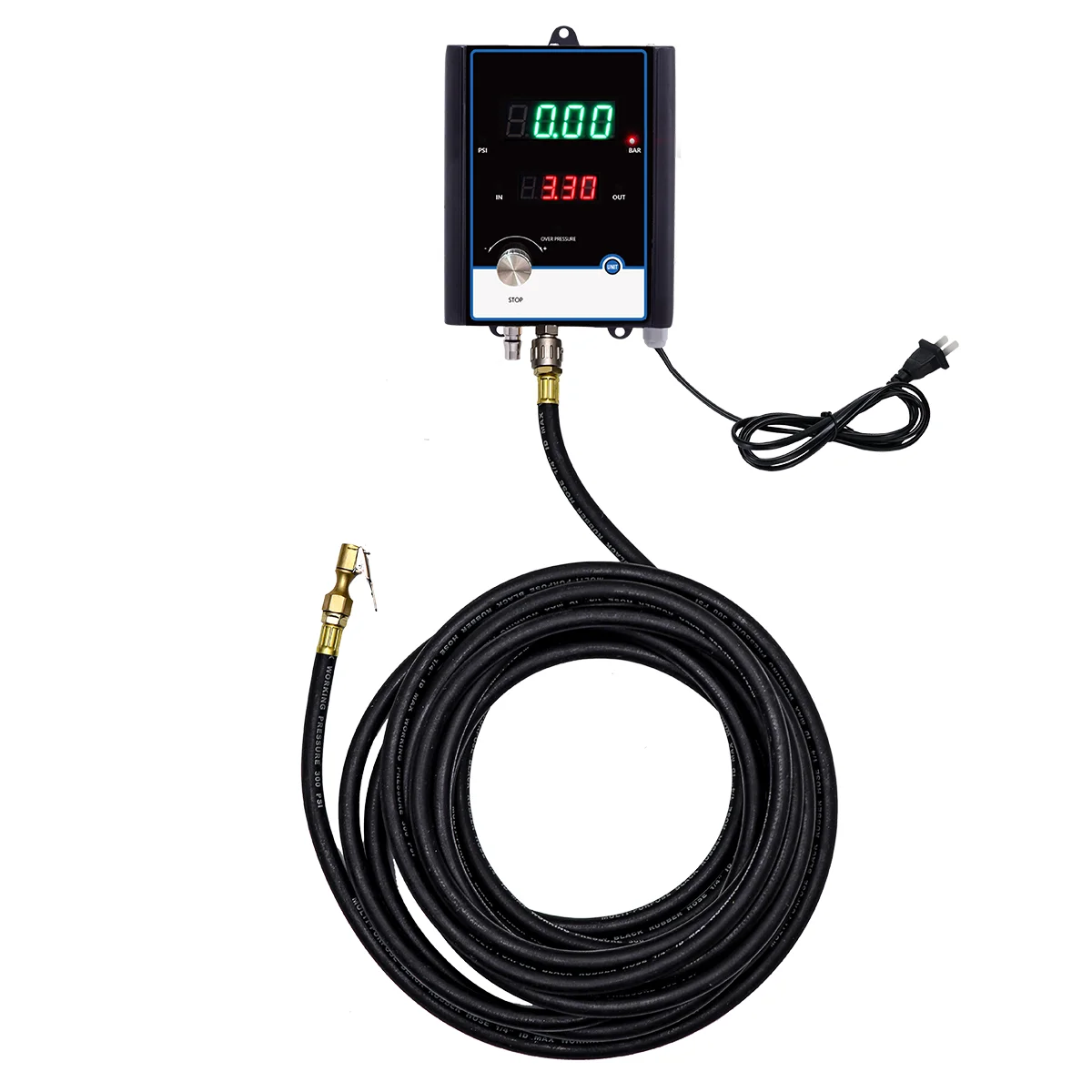 Full-Auto LED Digital Tire Inflator - Electric Air Pump for Vehicle and Car Tire Inflation