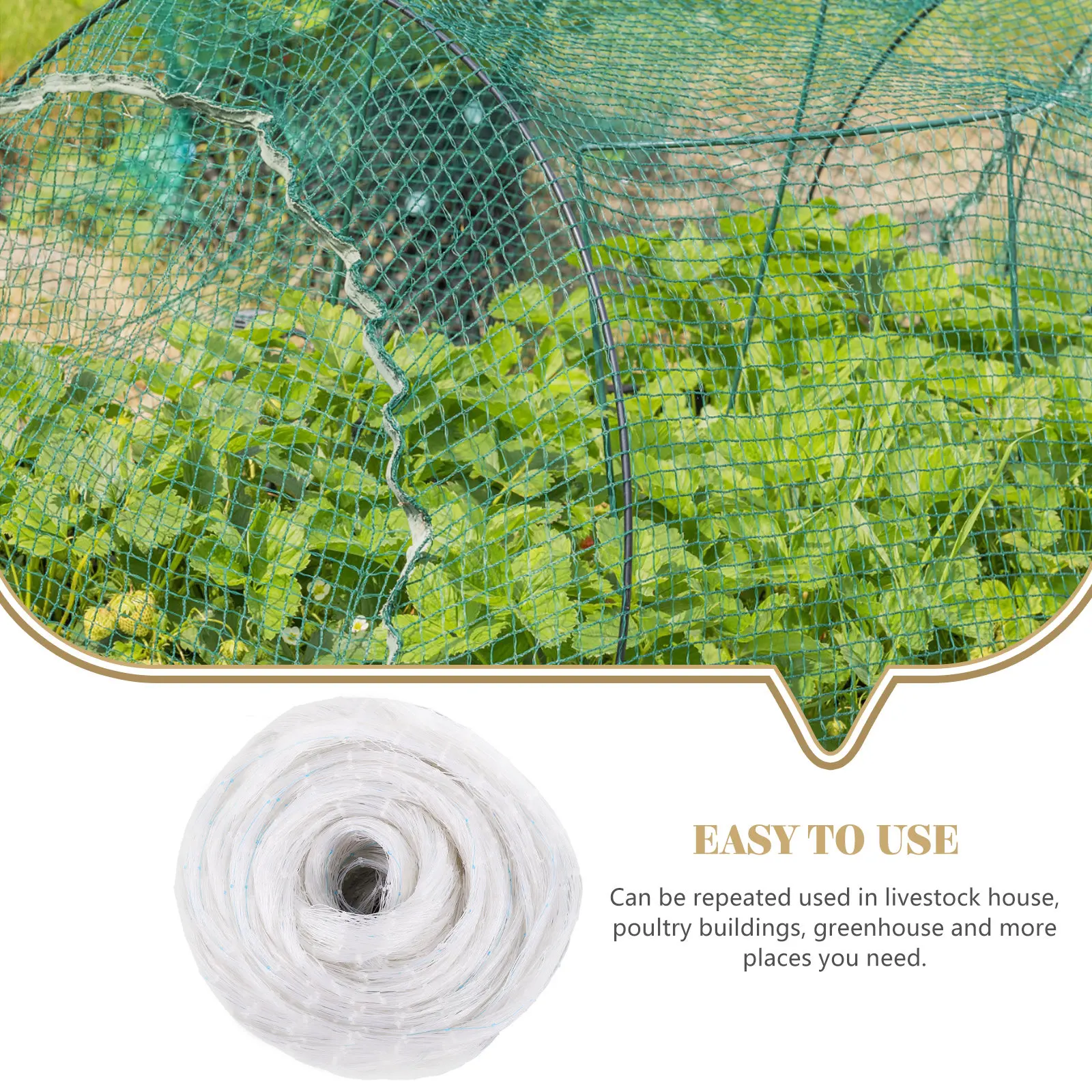 

Anti Bird Netting 2M X 10M Heavy Duty Garden Mesh Net for Plants Fruits Trees Poultry House Greenhouse Use Anti Bird Netting