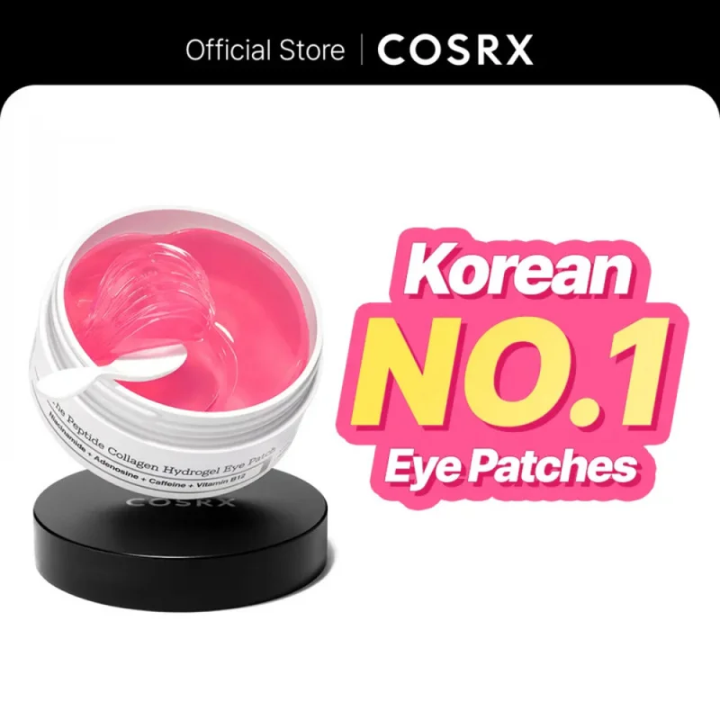 Collagen Peptide Hydrogel Eye Patches 60pcs Fast Acting 10 Mins Hydration Relieve Puffiness Under Eye Bags Brightening Eye Care