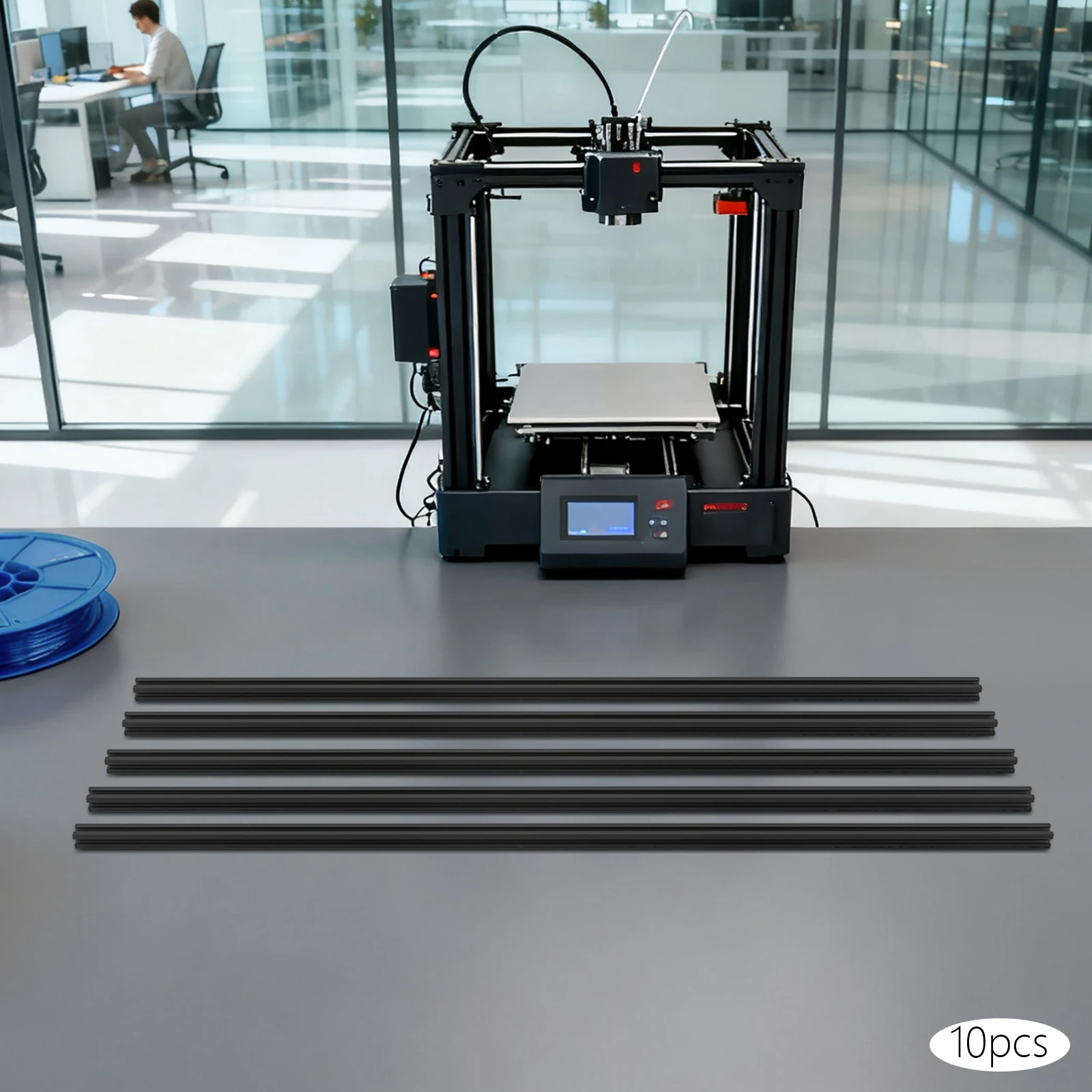 6063 T فتحة ملف بنتوء من الألومنيوم بطول 1 متر للطابعة ثلاثية الأبعاد لآلة CNC وبناء الإطار الصناعي
