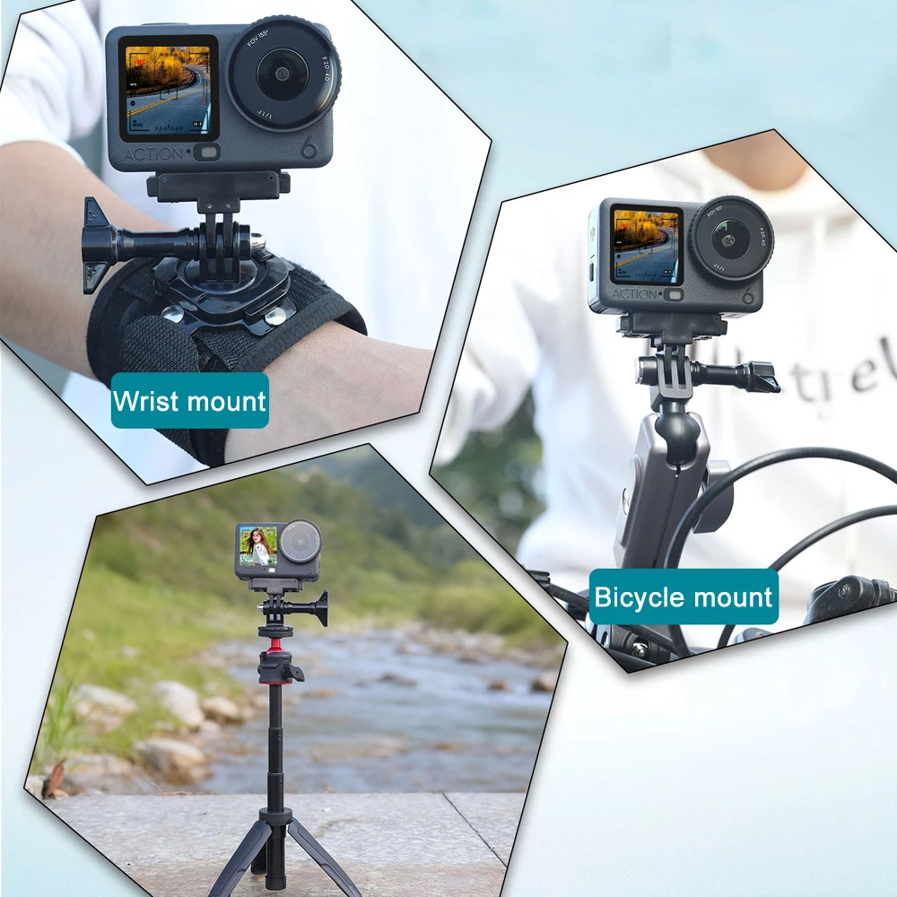 

Magnetic Base for DJI Osmo Action 6, Magnetic Quick-Release Foldable Stand Mount with 1/4 Thread Hole for Vlogging & Travel