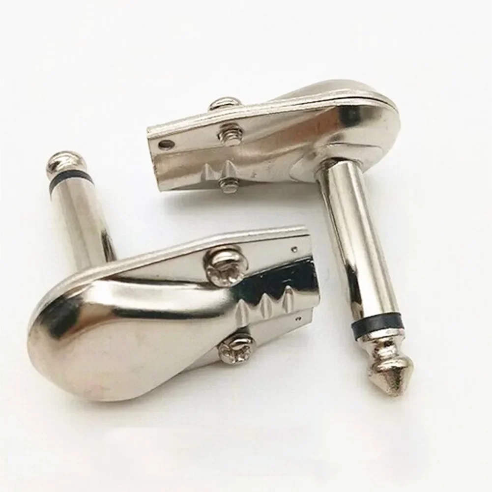 Pack of 12 Metal Right Angle 6 35mm Male Connectors for Audio Applications Ideal for Guitar Pedals and Mixer Connections