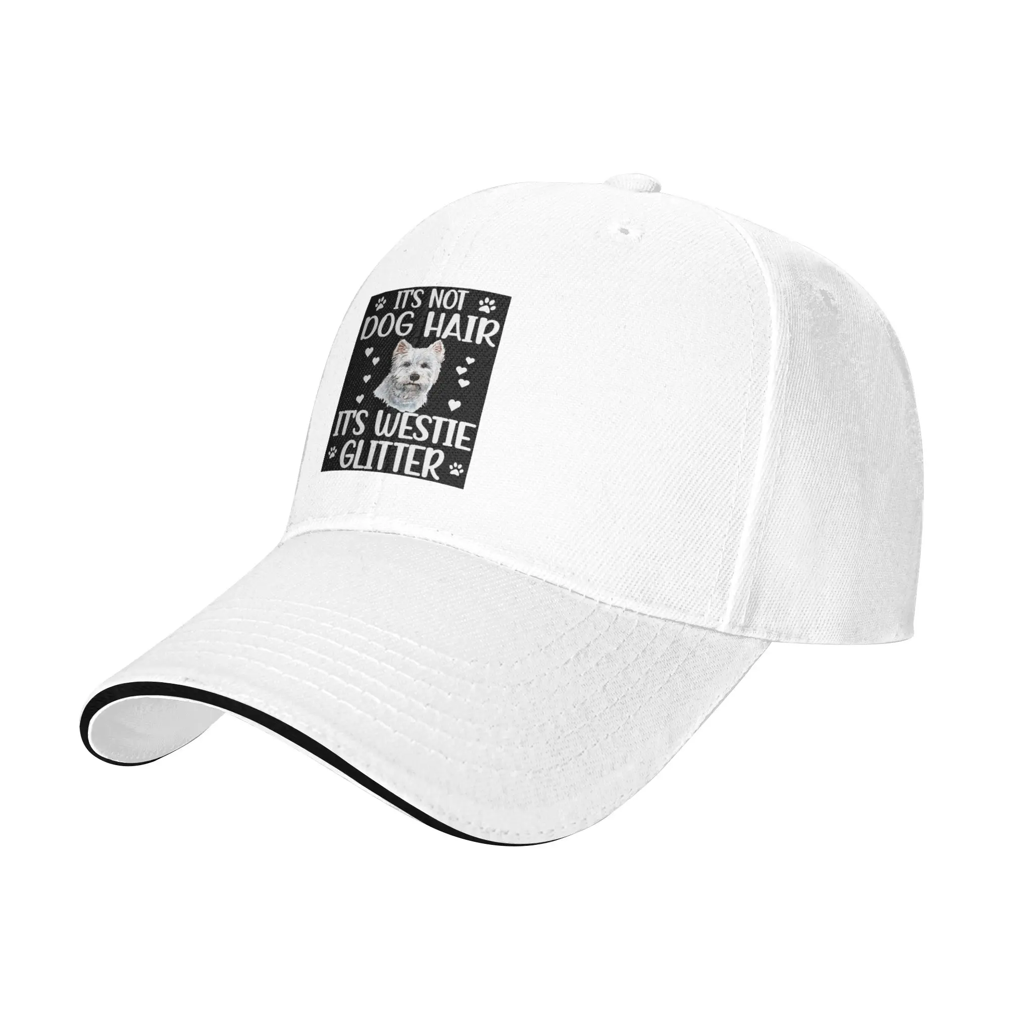 Westie dog West Highland White Terrier Cap Casual Baseball Caps Adjustable Hat Hip Hop Summer Unisex Baseball Hats Customizable