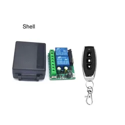 AC110V 220V  wide voltage remote control switch 10A, 2CH motor, forward and reverse rotation light, wireless receiver 433mhz