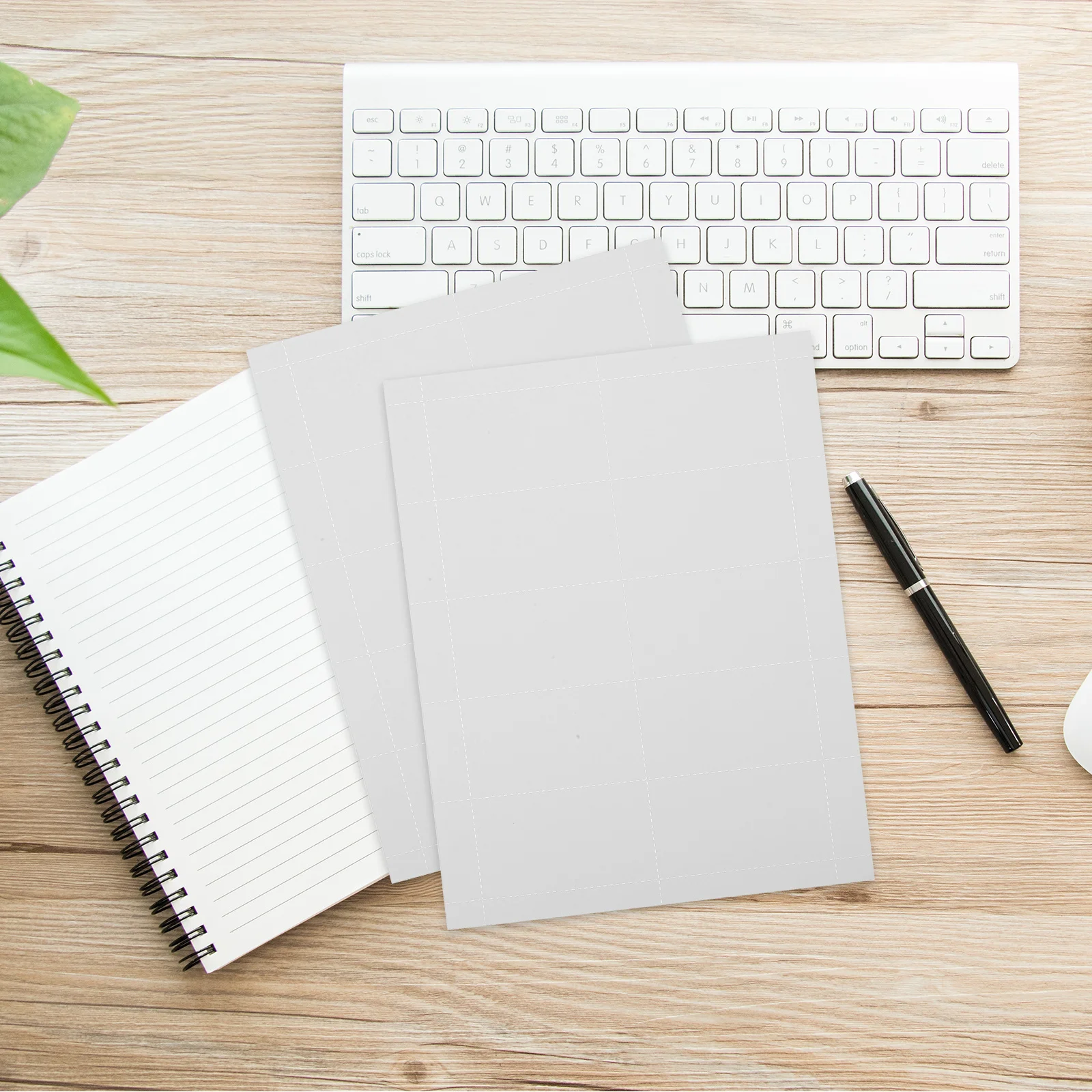 10 أوراق من ورق طباعة بطاقات العمل، بطاقات فارغة قابلة للطباعة، ورقة بطاقات عمل فارغة سريعة الجفاف