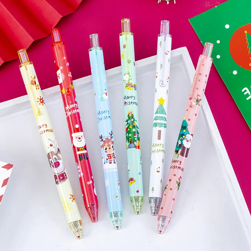 

Christmas Gel Pen Prize Gifts Writing Pens for Students Cute Girls Sign Signature Tool Lovely Shaped