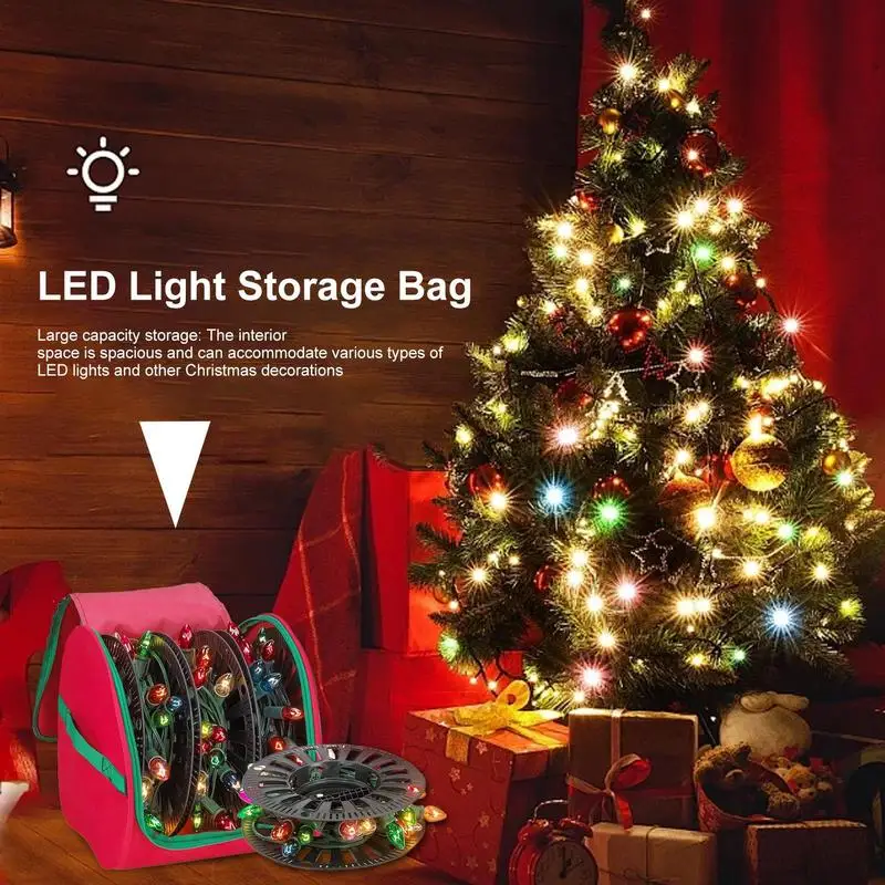 Christmas Decoration Storage Containers Oxford Christmas Storage Bag Holiday Light Organizer Christmas Decor Storage Holiday