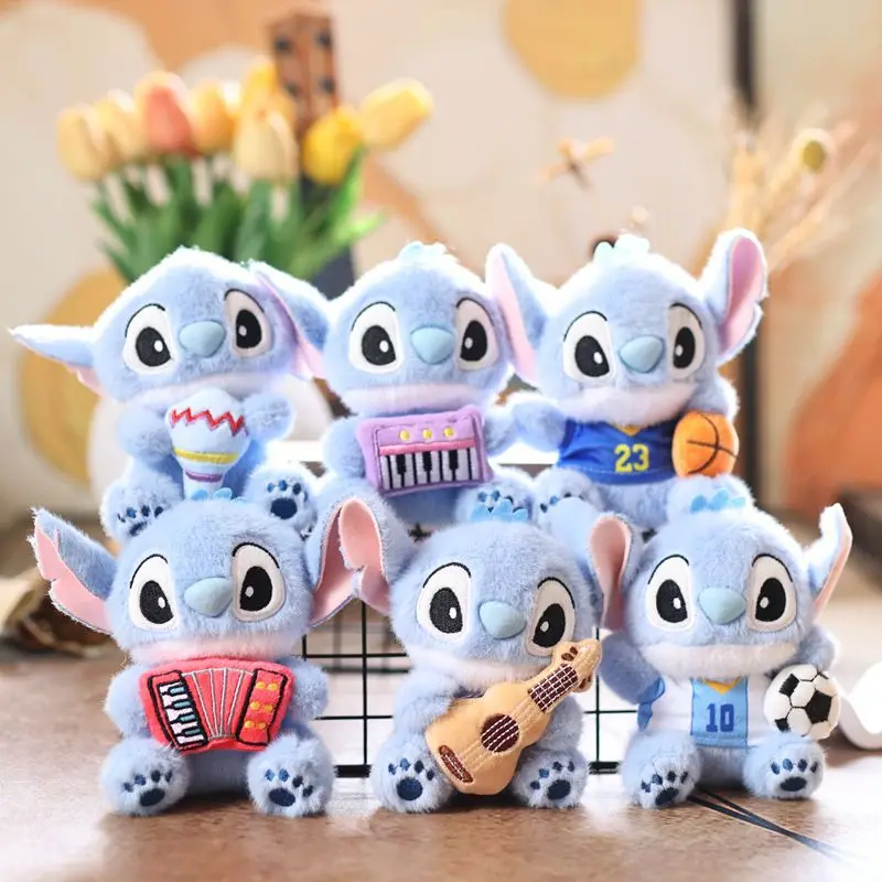 Jouets en peluche Stitch, accessoires Kawaii, poupée en peluche Anime Lilo & stitch, porte-clés, sac à dos à la mode, décoration, cadeau d'anniversaire ﻿ pour un ami