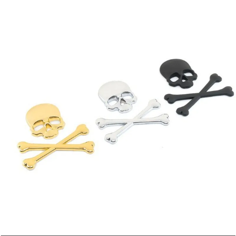 

Автомобильный мотоцикл 3D металлический значок с черепом, наклейка, эмблема, универсальная, подходит для крыльев и крышек двигателя, подходит для велосипедов, поплавков