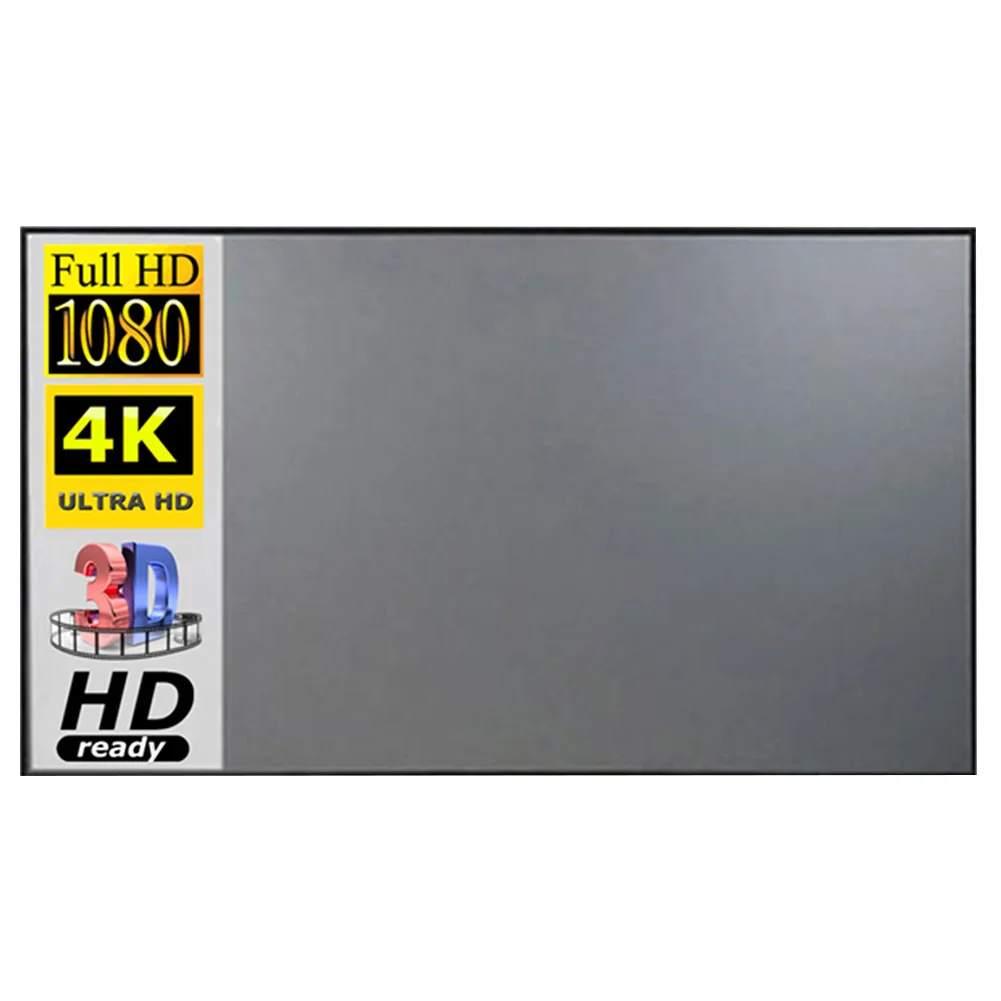 16:9 HD Anti-Falten tragbare faltbare Wand Indoor Outdoor einfach zu installieren Zubehör Projektions wand klare Bild Filme