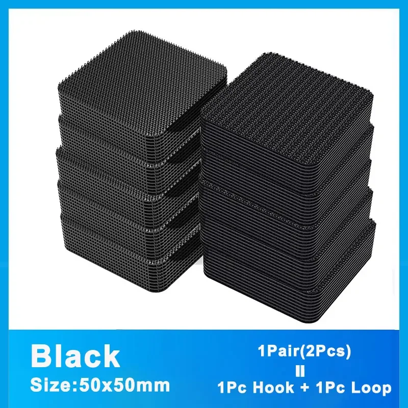 2–100 Stück doppelseitig klebender Befestigungsaufkleber, Klettband, selbstklebendes Teppichpolster, Bodenmatte, fester Patch, rutschfester Griff