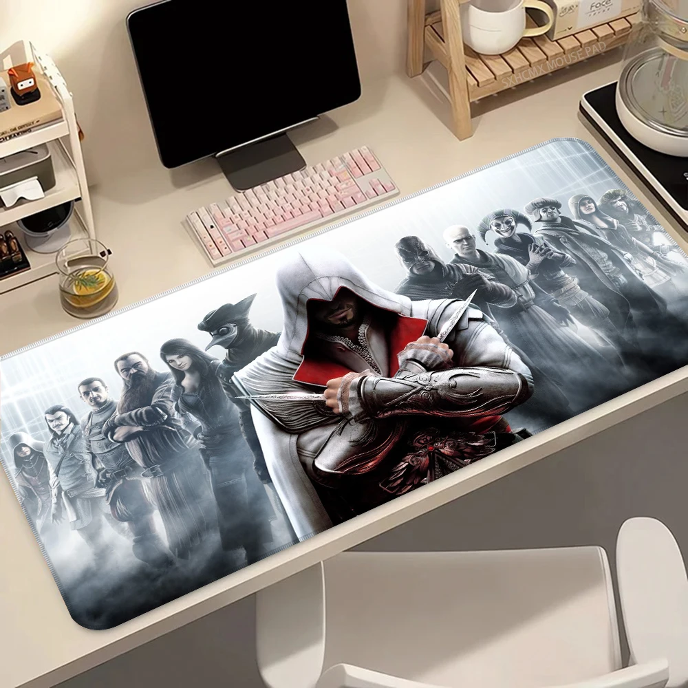 لعبة قاتل S العقيدة ماوس الوسادة الكرتون Lockedge لوحة ألعاب كبيرة ألعاب الكمبيوتر لوحة المفاتيح حصيرة عدم الانزلاق ماوس الكمبيوتر الحصير مكتب كبير #3