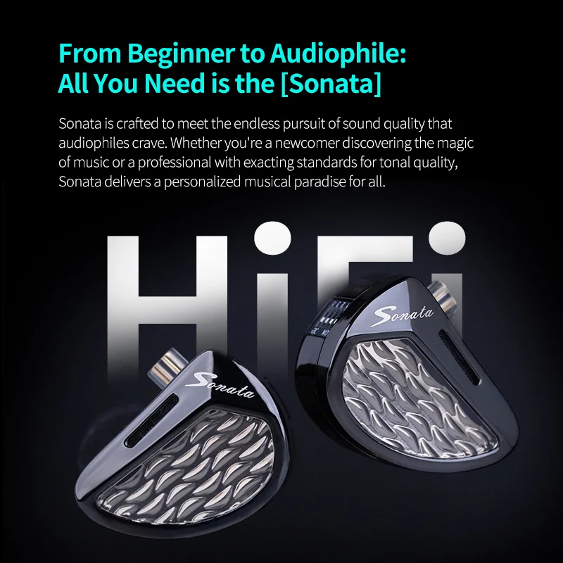 KZ Sonata 28BA Units Upgraded HIFI Headphones On-ear tunable